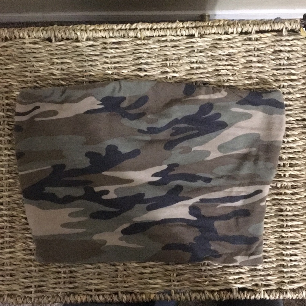 Camo tube top